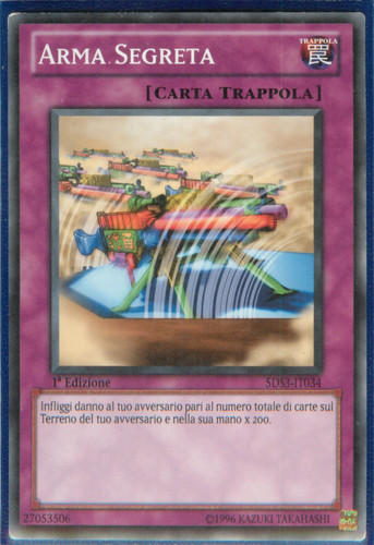 Arma segreta secret - segreta, •