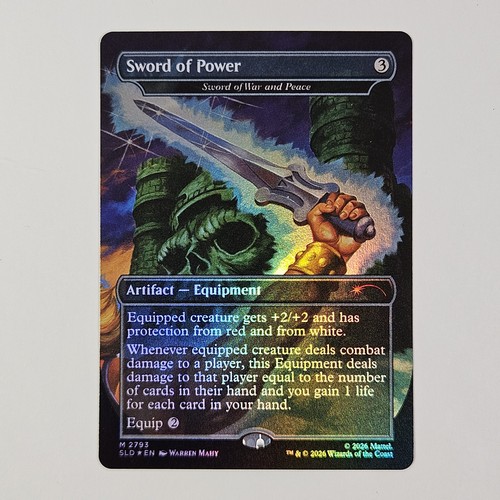 Sword power foil war and - of,
