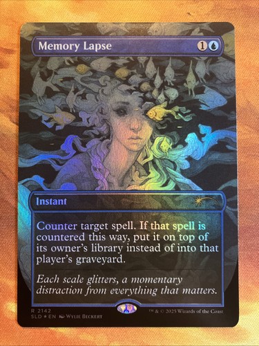 Mtg foil borderless - mtg, memory